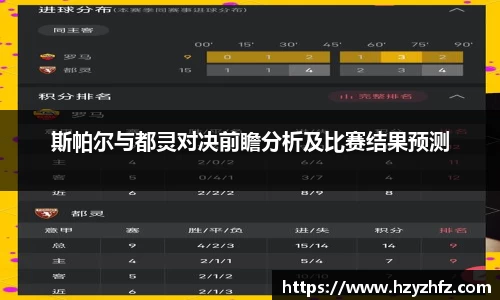 斯帕尔与都灵对决前瞻分析及比赛结果预测