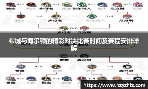布城与博尔顿的精彩对决比赛时间及赛程安排详解